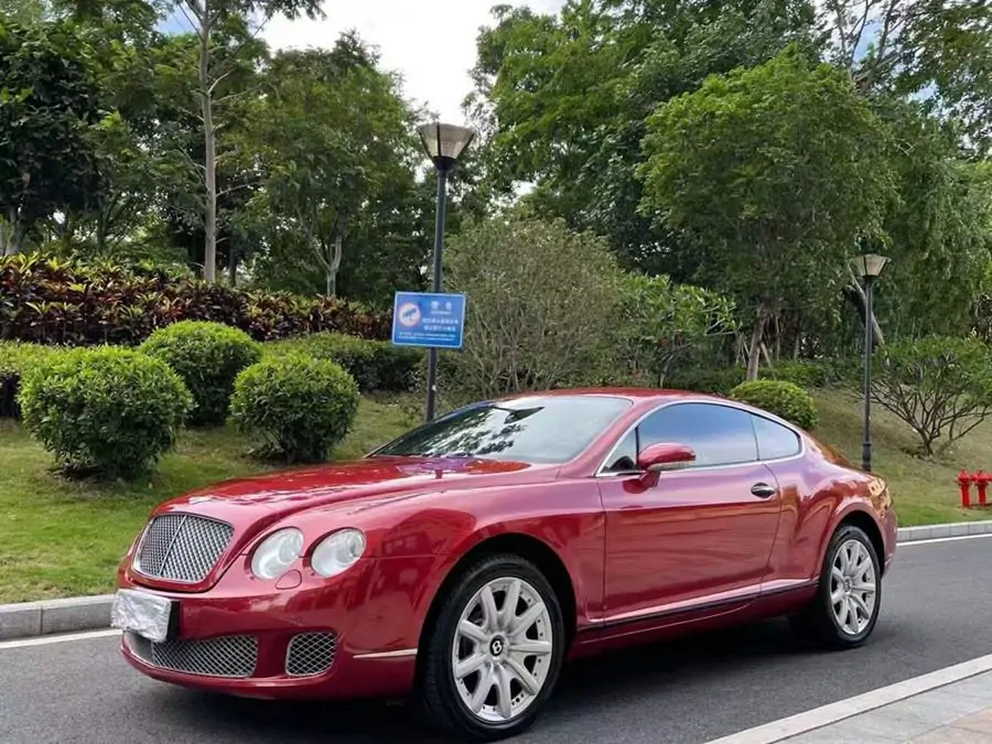 日本版08年宾利GT 6.0T双涡轮增压 定制版熔岩橙红色金属漆